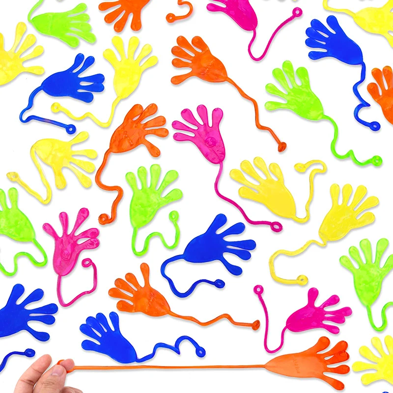 Sticky Palm Elastically Fidget Toys for Kids Birthday Party Favors Treats Guest Gifts School Incentive Goodie Filler 10pcs/bag