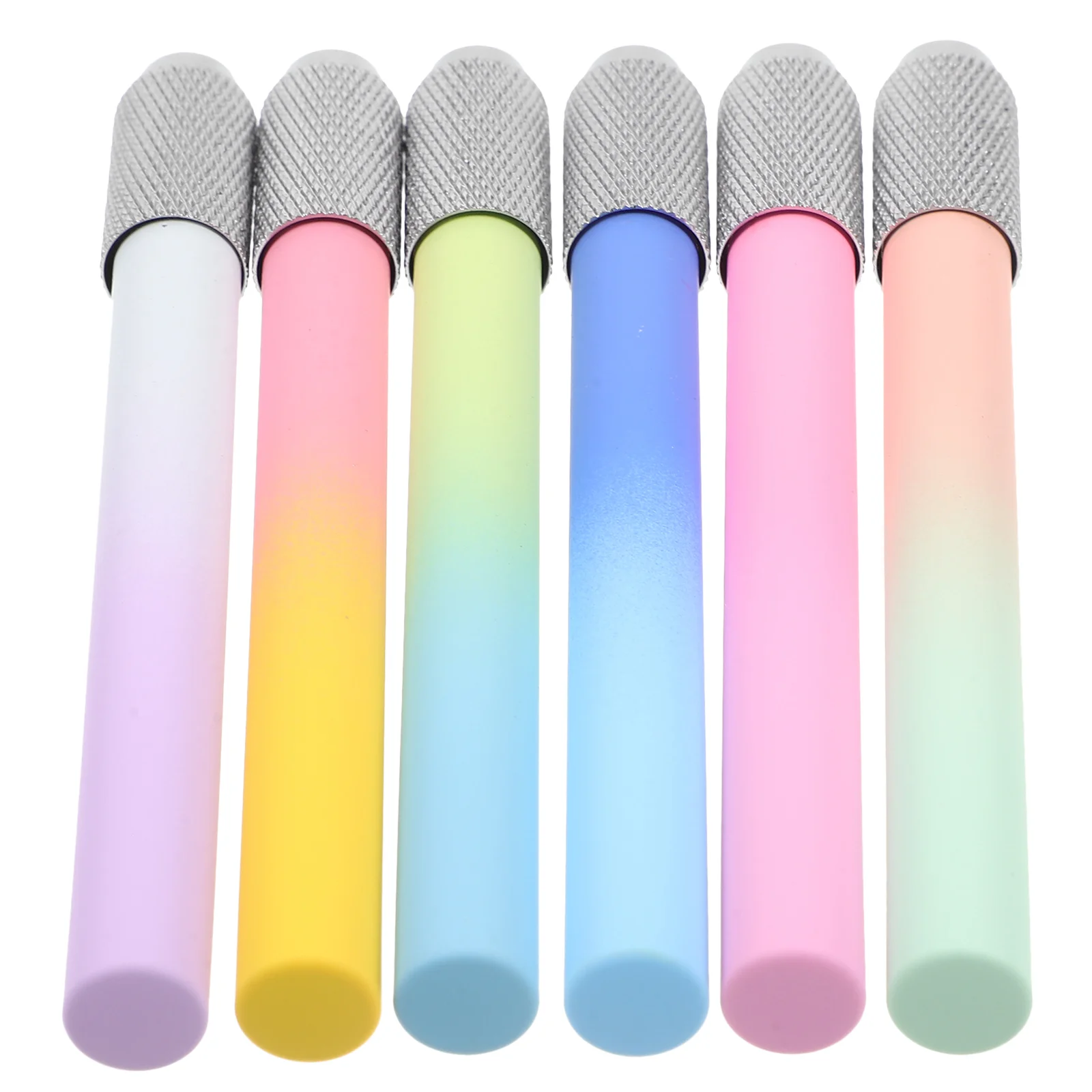 6 Pcs Pencil Extender Metal Office Write Tool Supplies for Artists Plastic Charcoal Holder Extension Drawing Pencils 15pcs crayon sharpener plastic crayon pen crayon stick extender for drawing