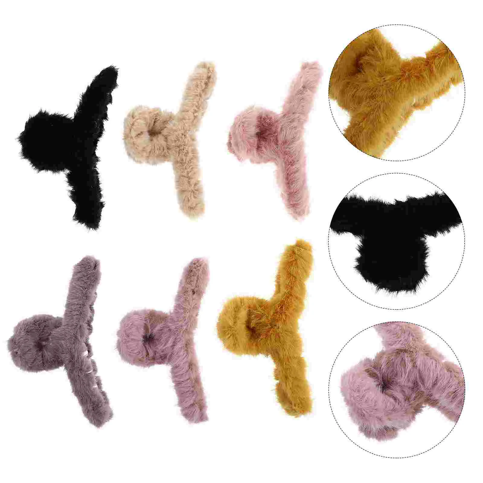 

6Pcs Large Hair Clamps Fashion Hair Claws Hair Clips for Women (Assorted Color)