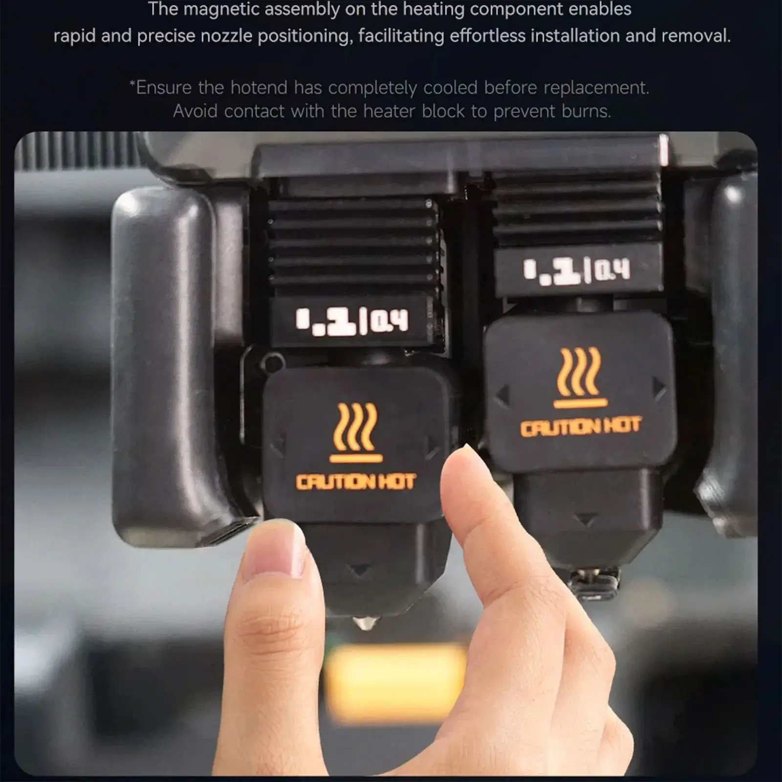 H2D 標準および高流量ホットエンド Bambu Lab ホットエンド用 0.2/0.4