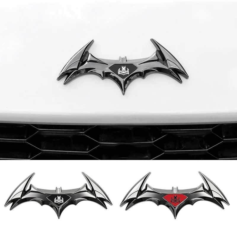 Metal Bat Logo Car Emblem Badge - Premium Auto Accessory Sticker