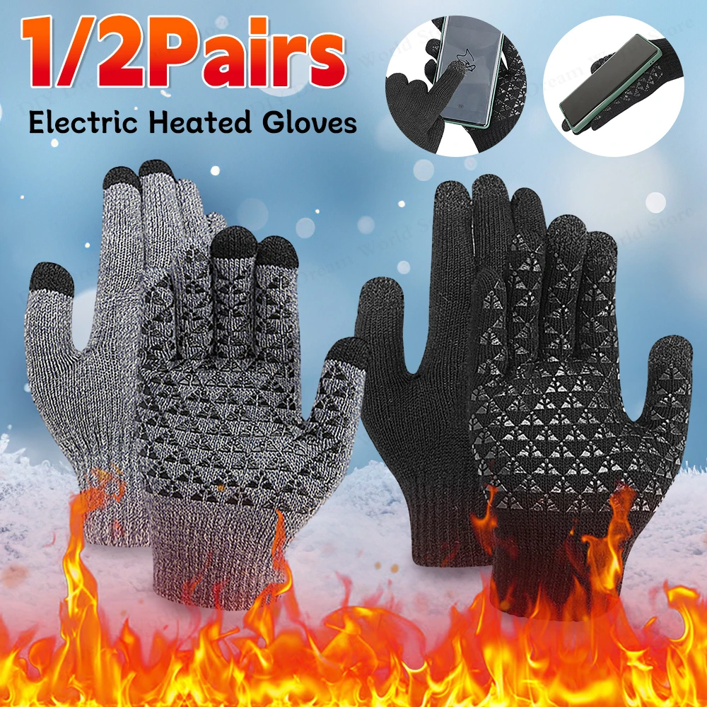 Acrylic Electric Heated Gloves for Skiing and Outdoor Activities