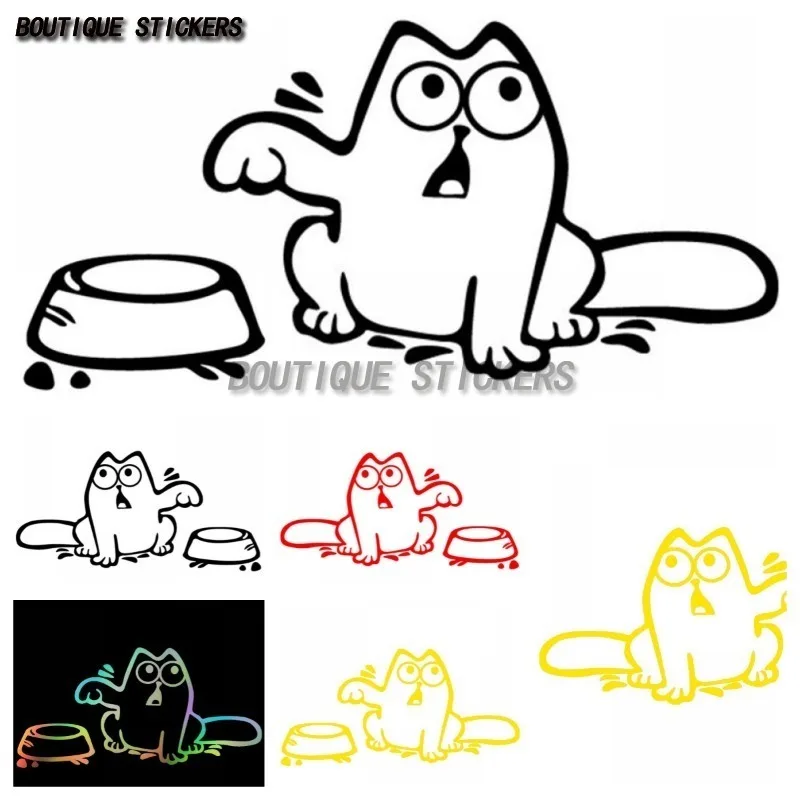 

Funny Cat Feed Me Personalized Funny Sticker Car Motorcycle Trolley Box Fashion Waterproof Decal