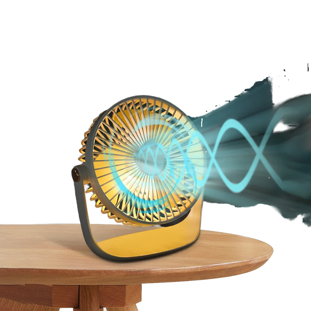 

New Arrival USB Rechargeable Mini Desk Fan Electric Portable with Three Wind Speeds for Desktop Use for desktop use desktop fan