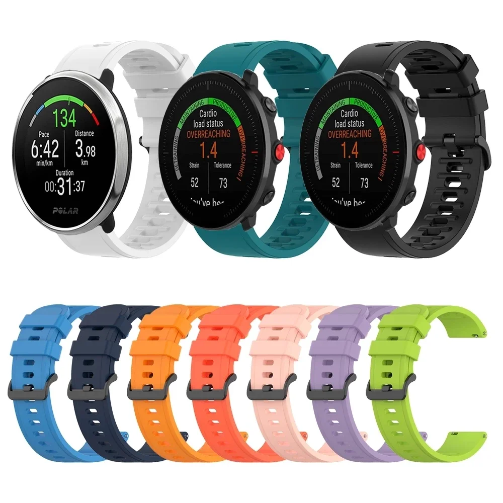 Universal Silicone Sport Watch Strap, 20/22mm - Durable Wrist Band