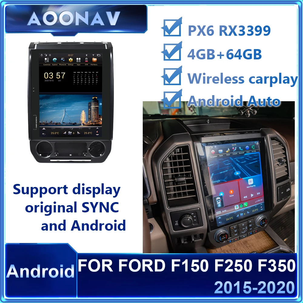 2 Din Android Car Radio For Ford F150 F250 F350 20152019 Car Stereo