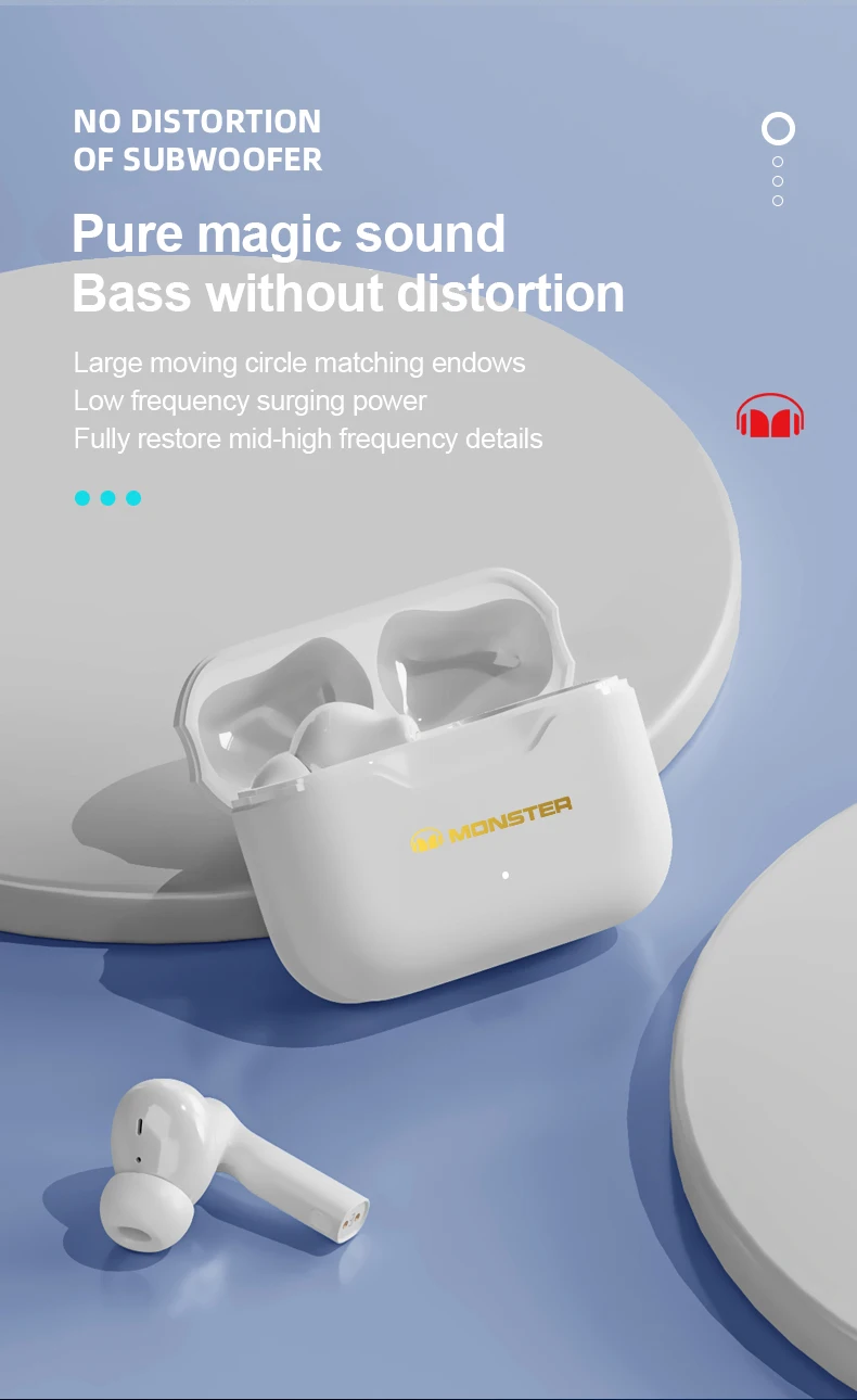 Monster XKT02 True Wireless Earphones description image 3