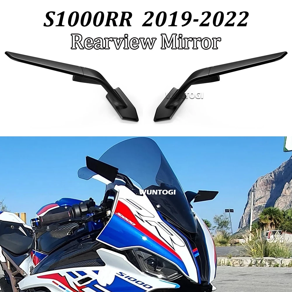 

Motorcycle Adjustable Rotating Mirrors For BMW S1000 RR 2019-2023 Side Rear View Mirrors Windwing Rearview Mirror For S1000RR