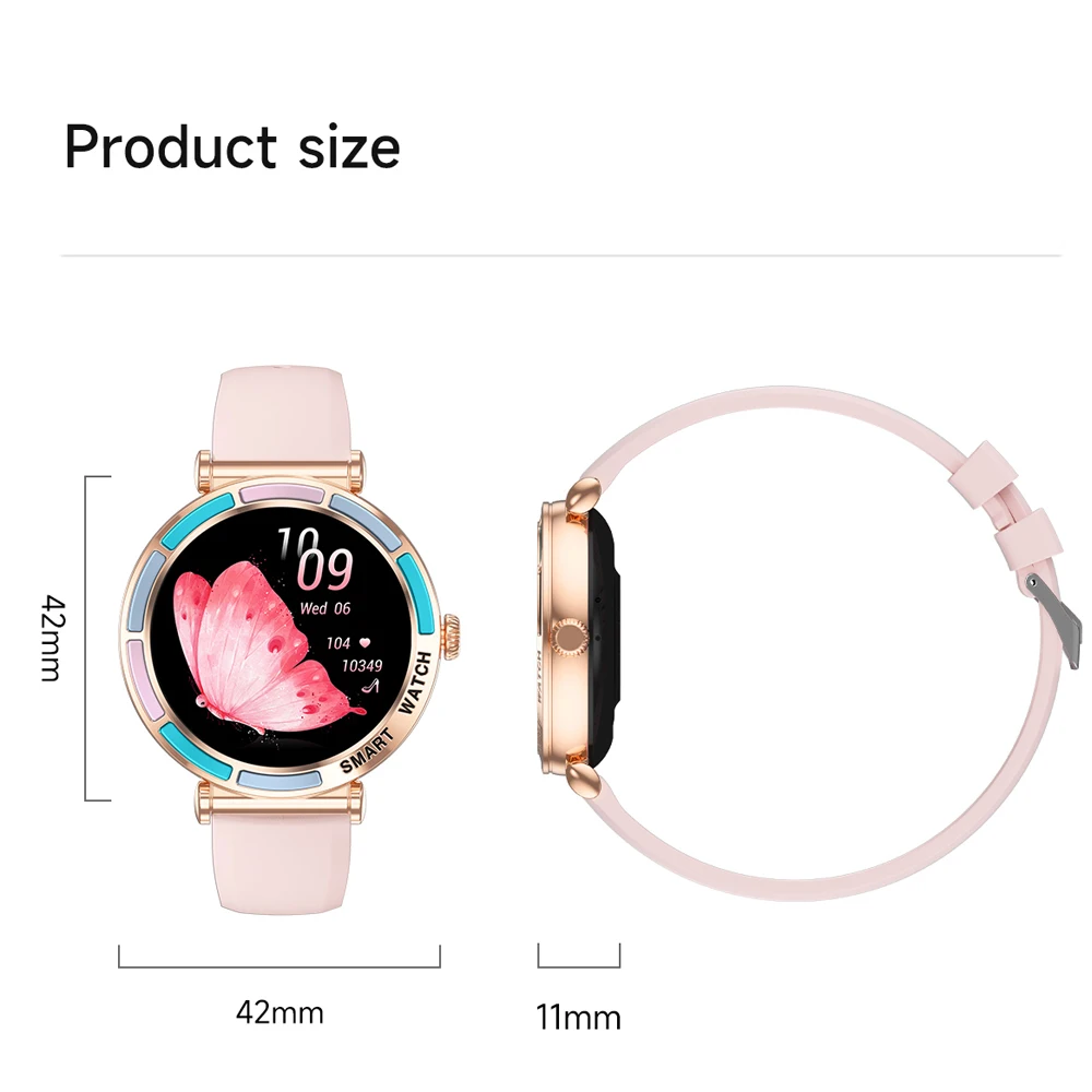 Luxury Smart Watch Ladies Android iOS HD Screen Bluetooth Call Health Monitoring Fitness Tracker Women Smartwatch 2026 New