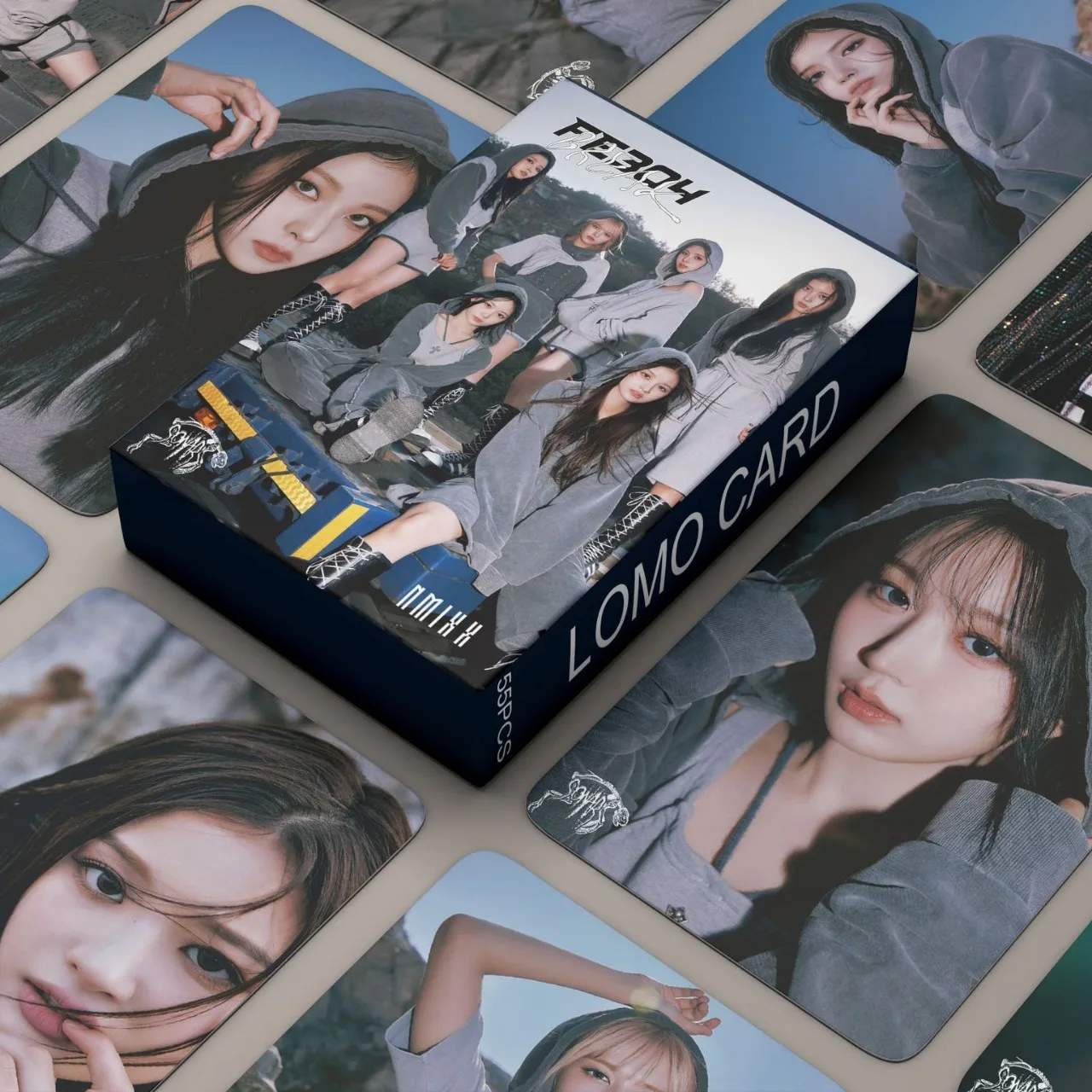 

55 шт./набор Kpop NMIXX новый альбом выключатель ломо карты Fe3O4: фотооткрытки Лилия JIWOO фотопечать открытка Поклонники подарки коллекция
