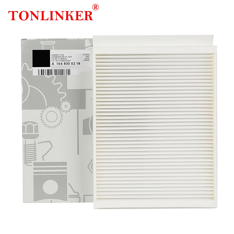 TONLINKER Cabin Filter For Mercedes Benz GLE W166 2015-2018 250d 350d 300 400 500 450 AMG 43 63 4MATIC A1668300318 A1668300218