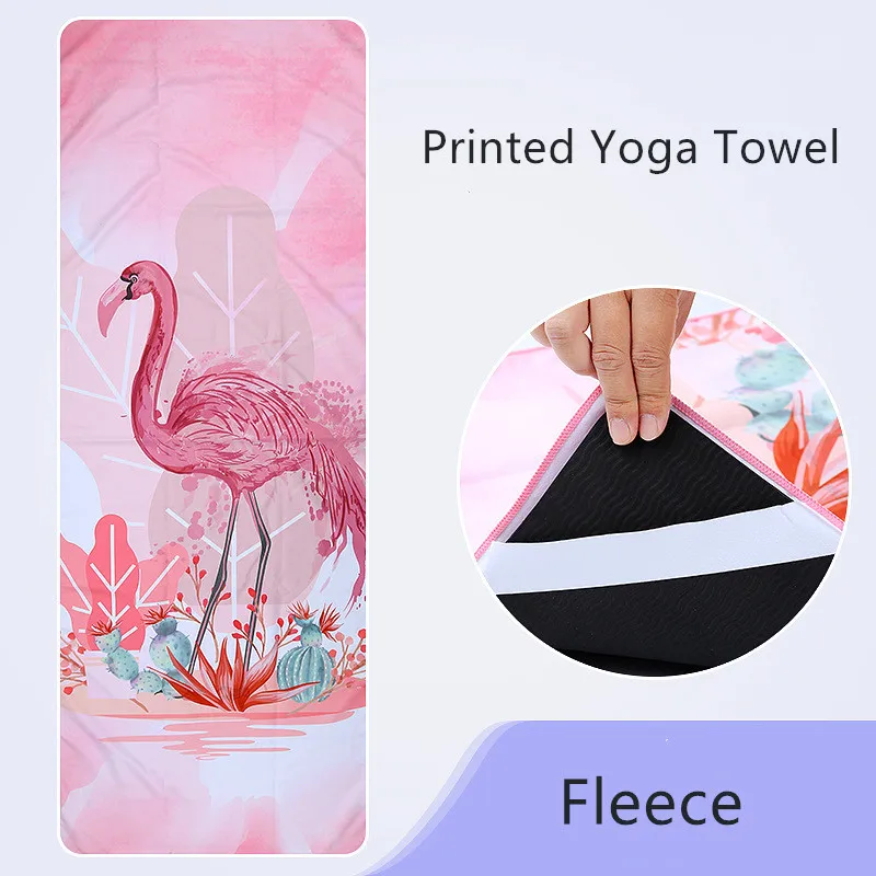 Hot Yoga Mat Towel 185*68cm Printed Yoga Towel Non slip Fitness Workout Mat Cover For Pilates Gym Blankets yoga towel