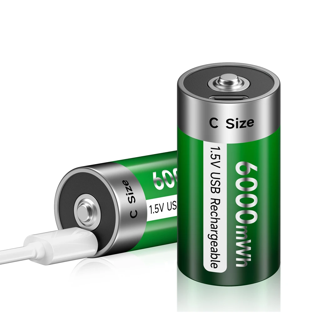 C Cell 6000mWh Lítio LR14 Bateria Tipo