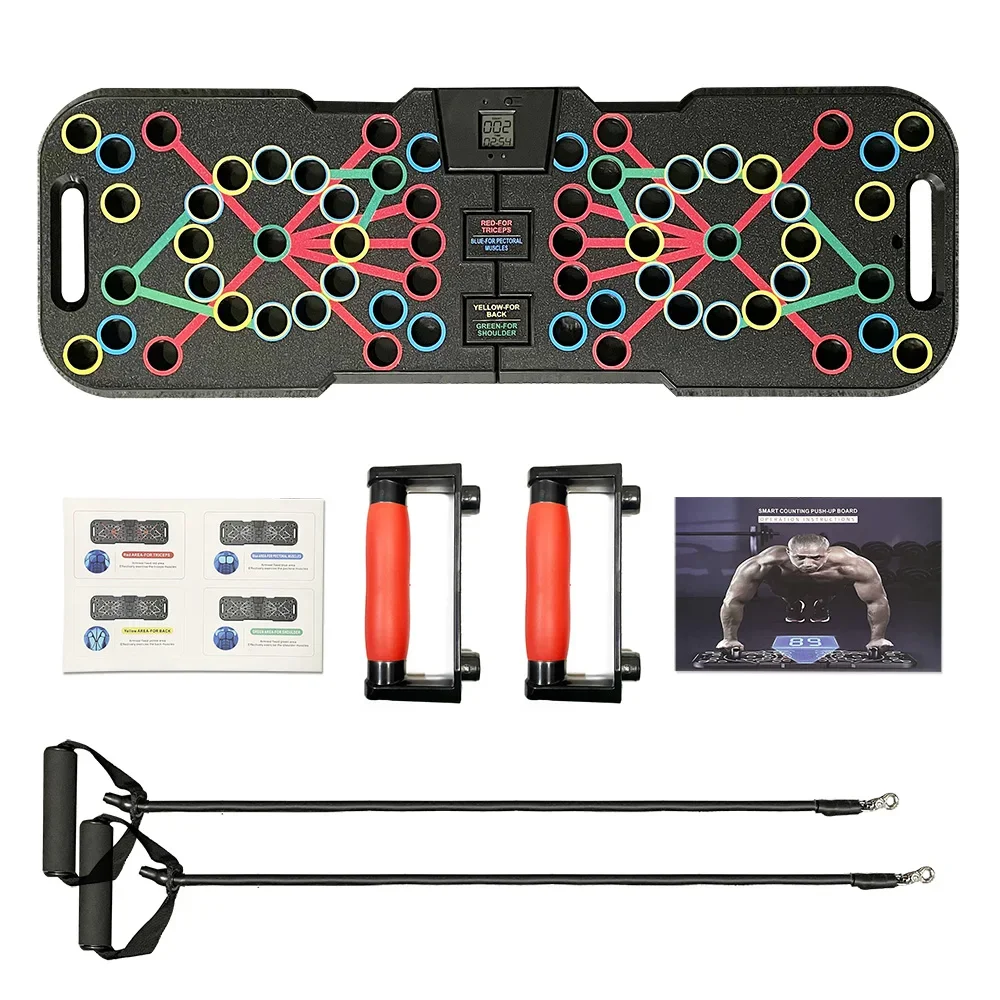 s Fitness Floor Chest Muscle Exercise 41 in 1 Push Up Board Multi-Functional Pushup Stands System