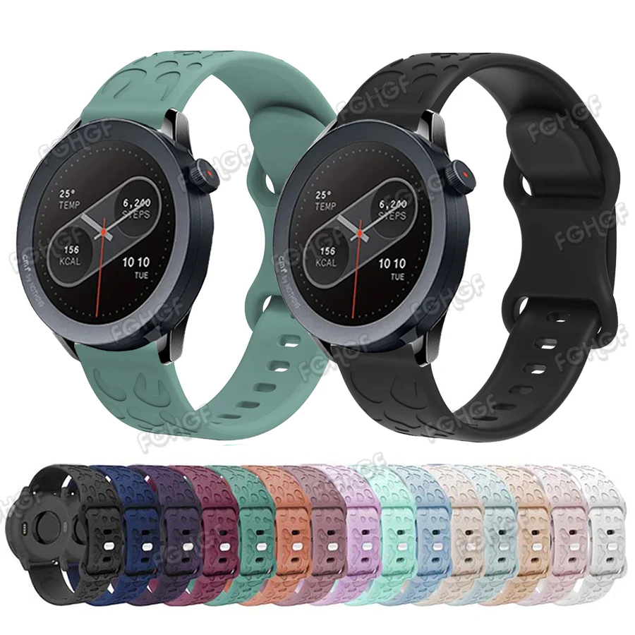 Engraved Silicone Smart Watch Replacement Wristband Bracelet