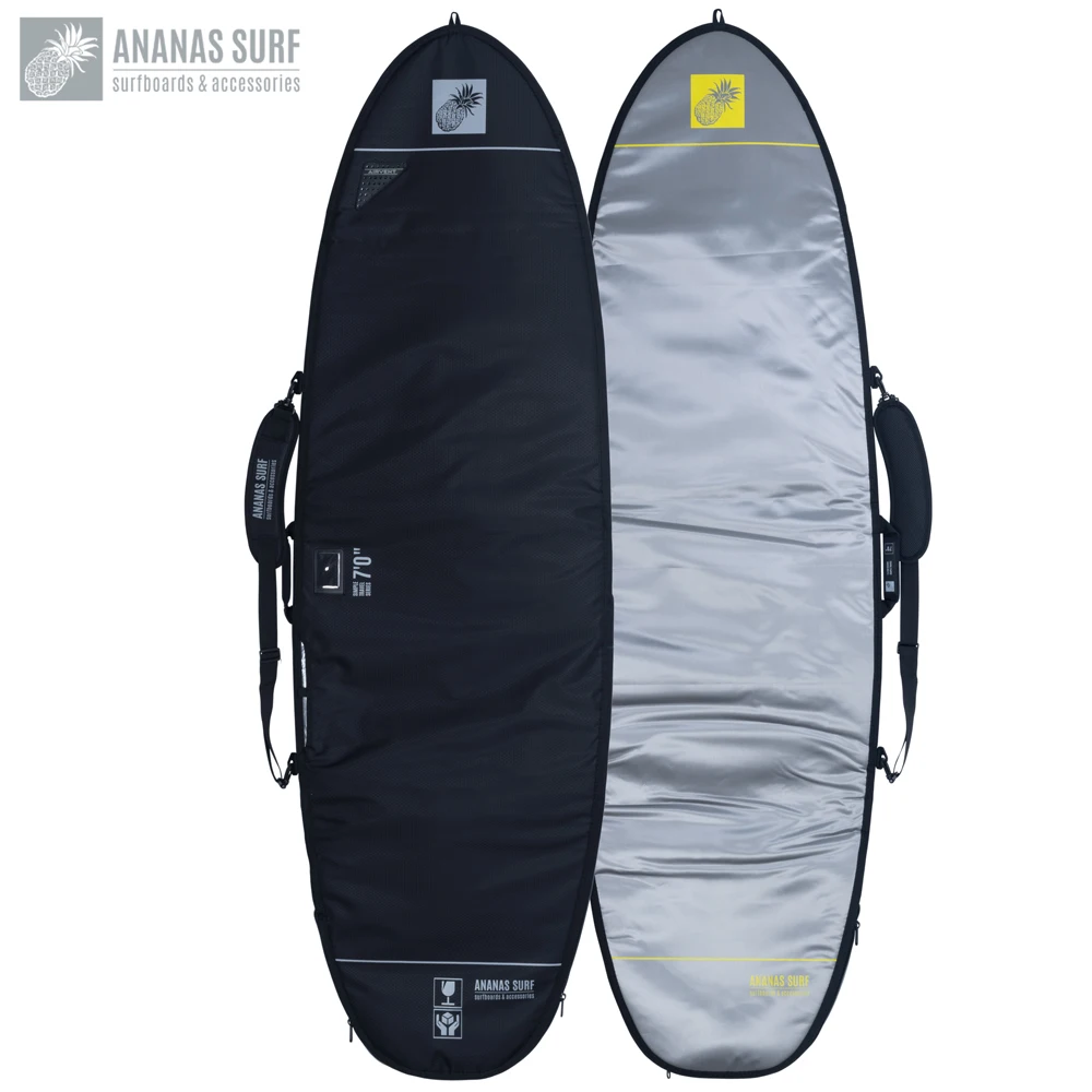 Ananas Surf 7ft.0 in. Airvent Surfboard Shortboard Hybrid Groveler Fishboard Bag Protect Cover Travel Boardbag 7'0"(213cm)
