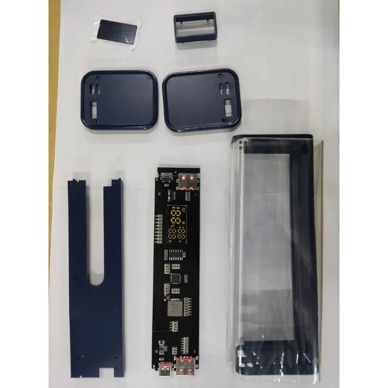 Battery Charger Professional PD22.5W DIY Fast Charging Case for 8PCS 18650 Polymer 20000mA Battery Power Bank Box