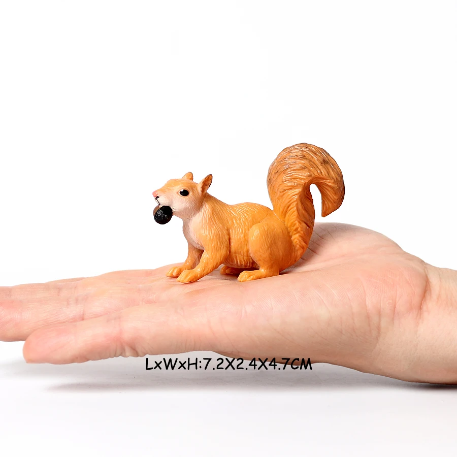 Realistische Nagetier Wilde Tiere Capybara Biber Maulwurf Erdferkel Maus Chipmunk Eichhörnchen Murmeltier Modell Figur Sammlung Spielzeug – Detail 18