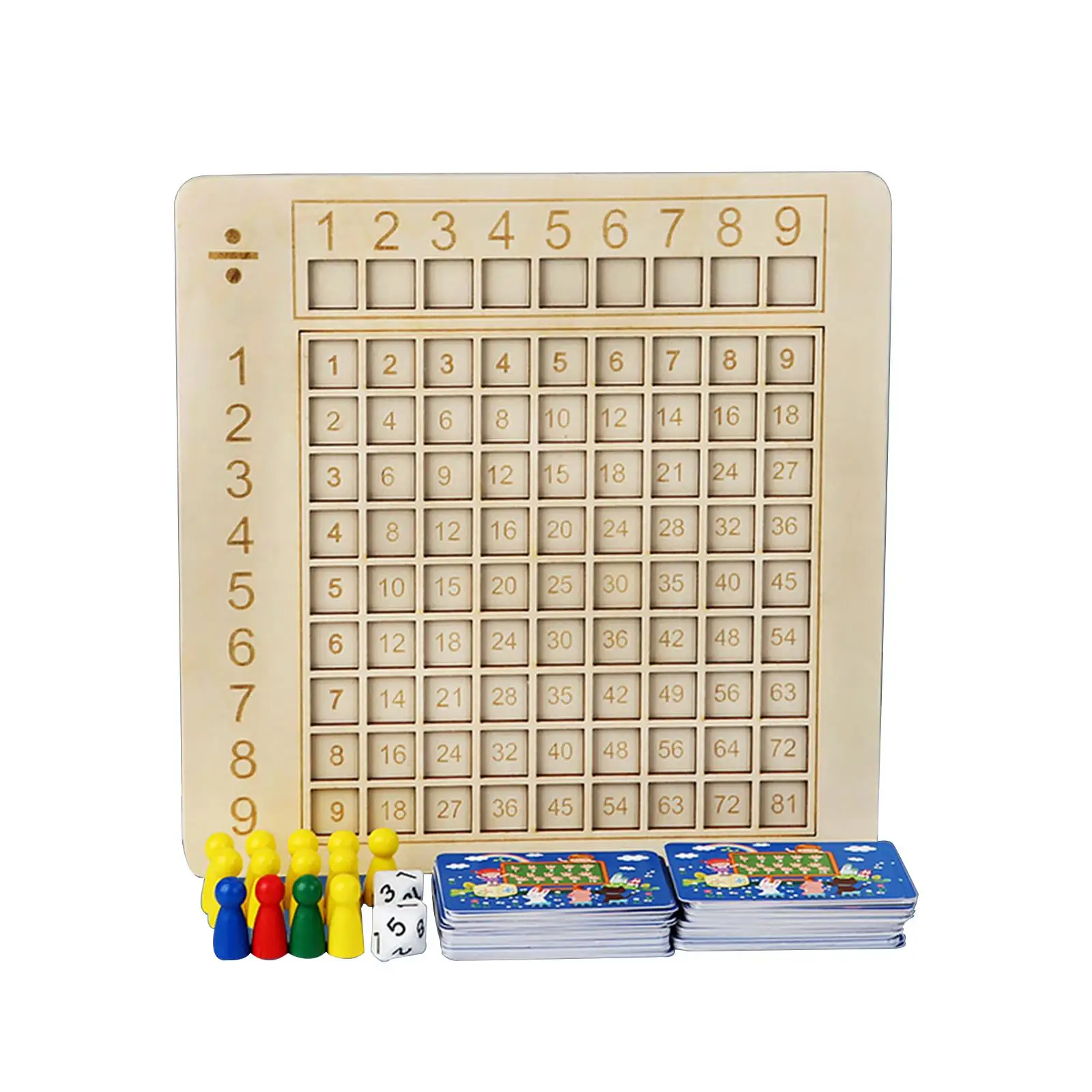 Soma – Multiplicação - Subtração - Jogo Matemática – Multiplicação e Cia –  Brinquedo em Madeira – Carimbras - Pikoli Brinquedos Educativos