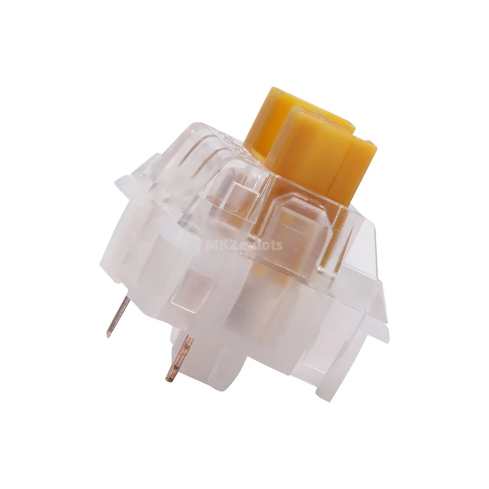 GAZZEW RGB 두꺼운 촉각 스위치, 기계식 키보드 맞춤형 방진 스템, 5 핀, 65g 하단, U4Tx
