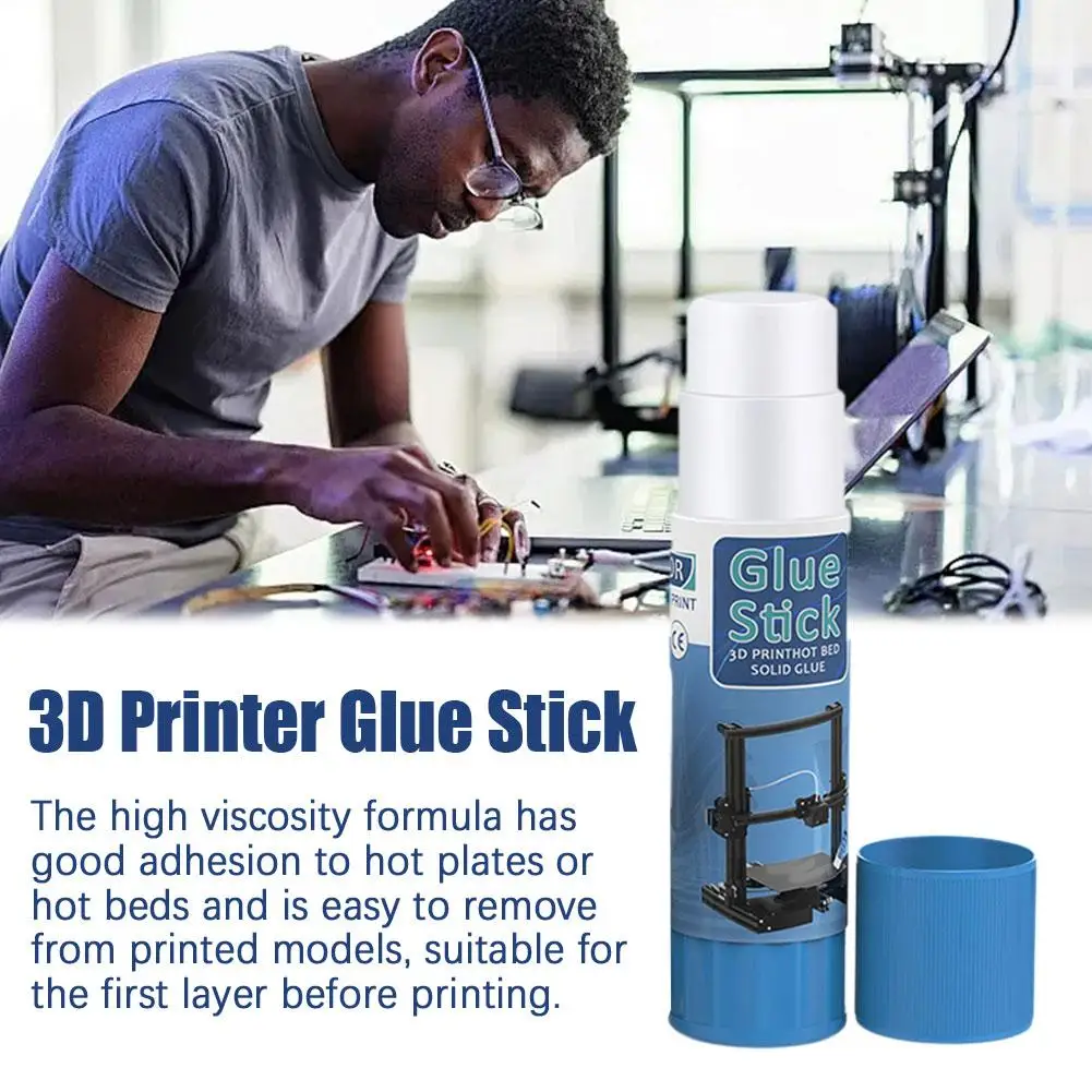 

3D Printer Glue Stick Solid Adhesive for Hot Bed Print Filament PLA Easy Clean PVP Non-Toxic Strong Special Glue Easy Remov C7N0