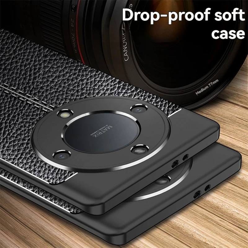 Luxury Business Leather Texture PU Shockproof Soft Protective Phone Case Cover