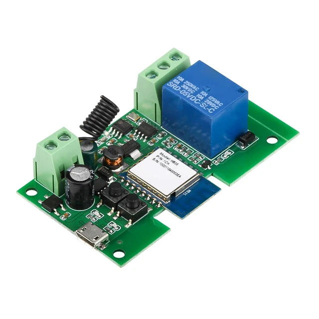 Tuya 1/2/4 Way WiFi Remote Control Relay Switch Module Supports 433MHZ RF Receiver DC7-32V USB 5V Smart Home Garage Universal 6