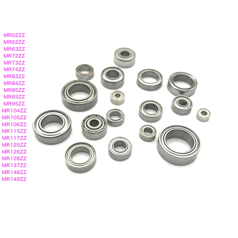 

50pcs/Lot MR117ZZ , MR125ZZ , MR126ZZ , MR128ZZ , MR137ZZ , MR148ZZ , MR149ZZ Thin Wall Deep Groove Ball Miniature Bearing