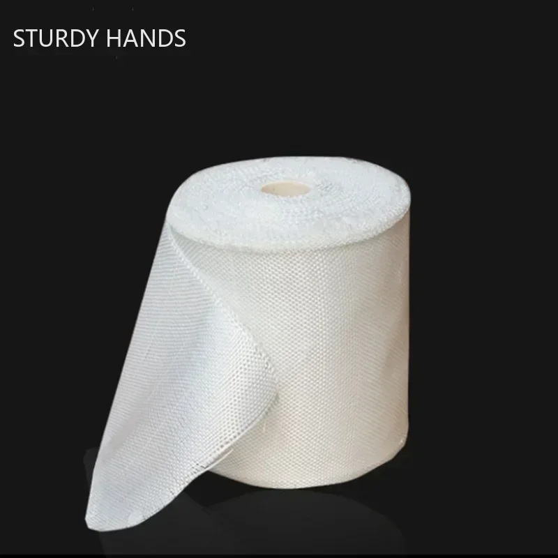 1 Roll High-density Glass Fiber Cloth Fire and High Temperature Resistance Fiber Cloth Tape Household Industrial Accessories glass fiber cloth tape