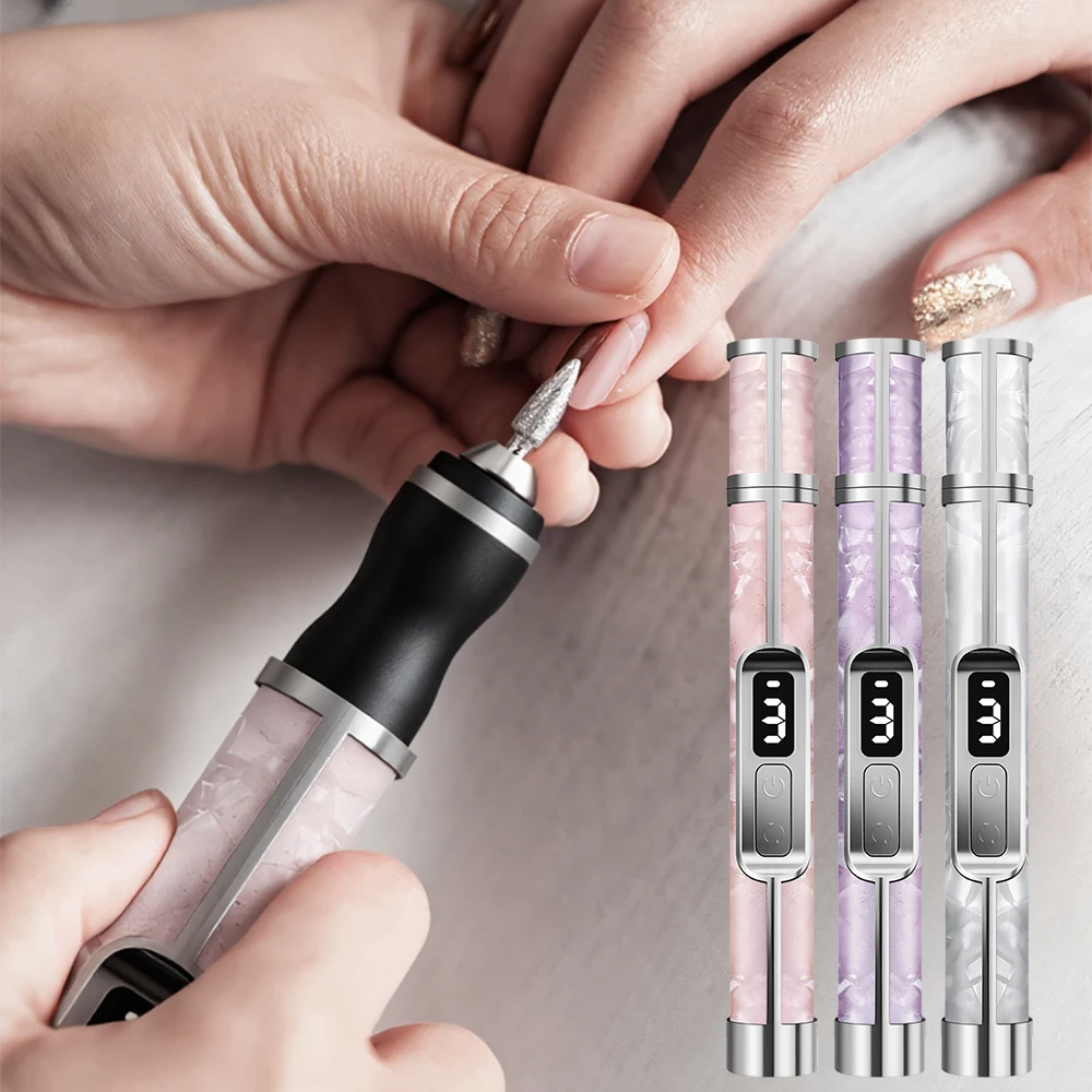 Lime à ongles électrique rechargeable avec écran led pour salon_voghion.com