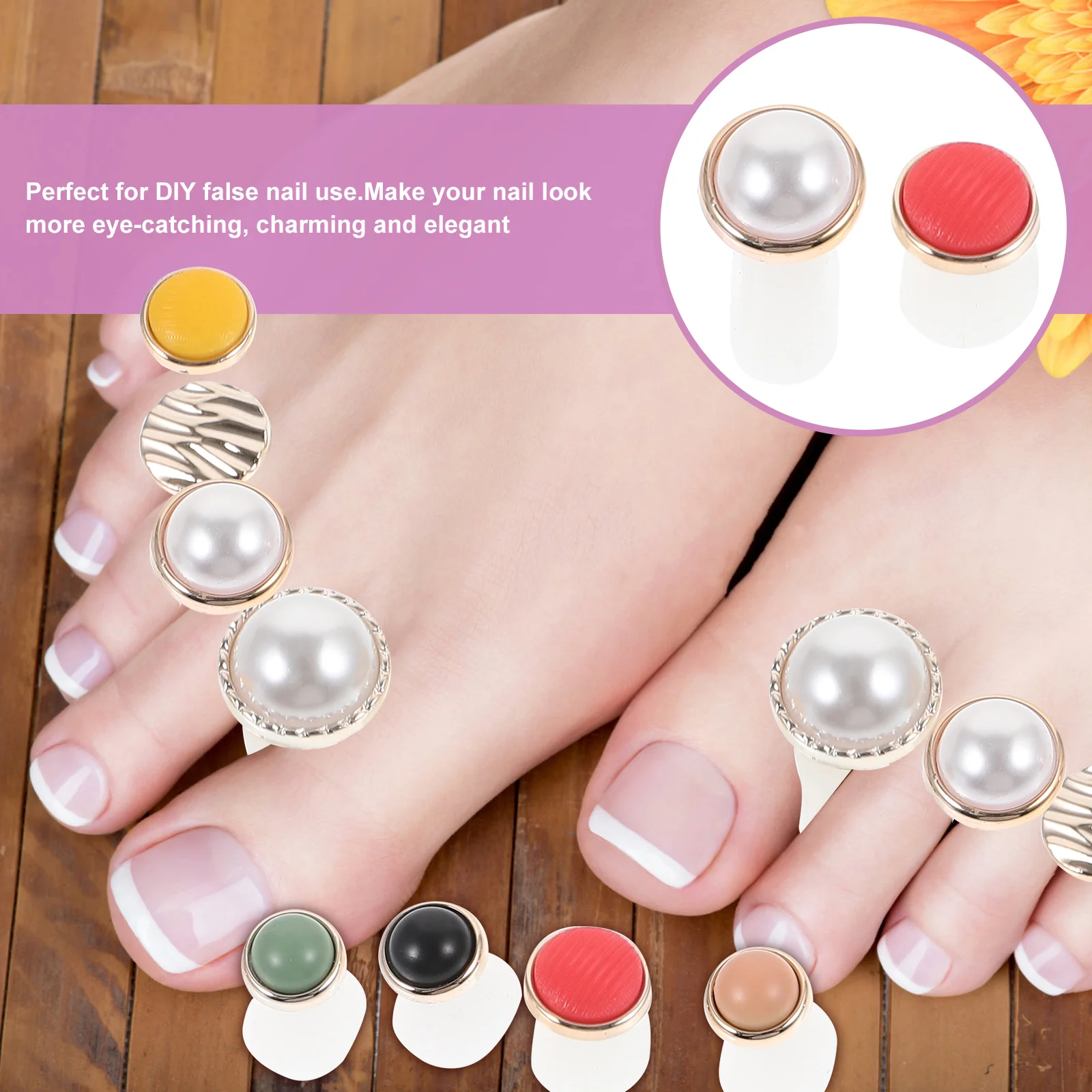 16 Pcs Toe Splitter Bunion Corrector for Women Spacers Straightener Toes Nail Polish Separators