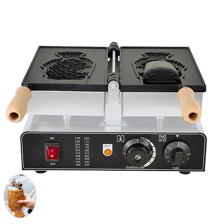 

Factory Price Stainless Steel Taiyaki Machine Fish Waffle Making Taiyaki Baker Maker