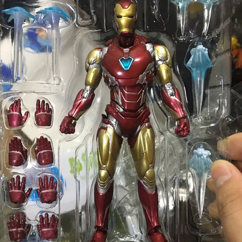 Action Figure Shfiguards Lron Man Spider Man Marvel Legend Mk47 Shf Mk85 Mk46 Mk20 Mk7 Mk5 Modello Di Collezione Di Orchidee Regalo Di Compleanno