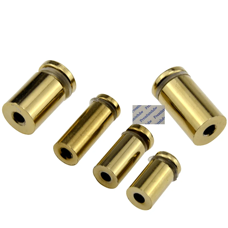 12Pcs Titanium Shiny Gold Solid Barrel Standoff Spacer For Acrylic Glass Sign