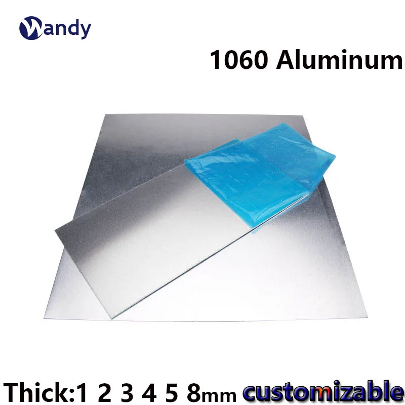 

Aluminum Flat Plate Thickness 1mm 2mm 3mm 4mm 5mm 8mm 1060 Aluminum Plate DIY Material Lasers Cutting Frame Metal Sheet