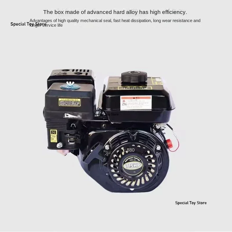 6.5Hp 168F-1 Gasoline Micro Engine 4Kw Four-Stroke Small Power Accessories 196Cc Flat Key Shaft Engine Structure 3