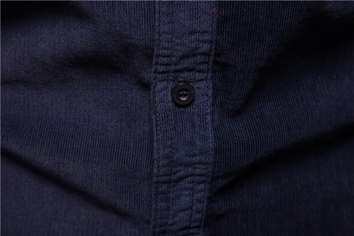 Cotton Shirt Men's Single Breasted 100% Cotton Autumn Slim