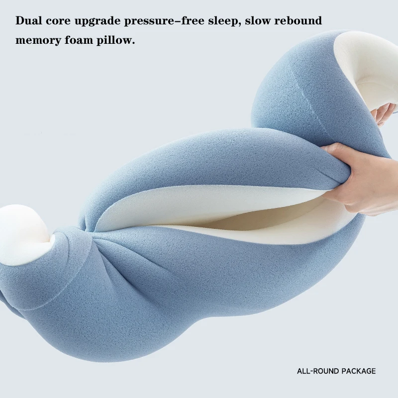 Memory Foam Orthopedic Pillow Slow Rebound Soft Ergonomic Pillow for Sleeping Deep Sleep Pillows for Side Back Stomach Sleepers 4