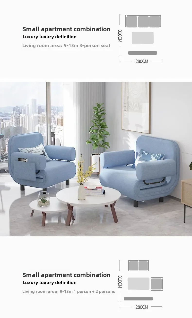 Folding Sofa Bed Dual-purpose Leisure Internet Celebrity Nap Simple Small Apartment Multi-functional Simple Bed Sofa Foldable