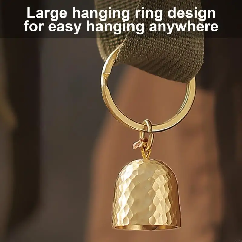 Brass Key Chain Outdoor Metal Bells Pendant Keychain Wind Hangings Keyring
