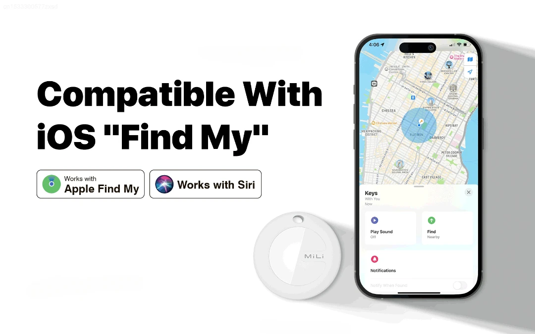 xiaomi MiJia mitag Key Finder Item Finders,MFi Certified Bluetooth