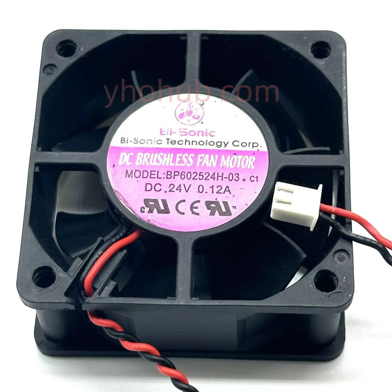 BP602524H-03, DC 24V, 0.12A, 60x60x25mm