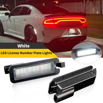 2PCS 6000K White LED Number License Plate Light Lamp For Dodge Charger Challenger Chrysler 300 Pacifica Jeep Compass #68211290AB 1