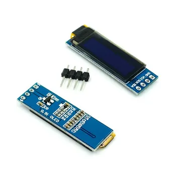 0.91 pollici 12832 colore bianco e blu 128X32 OLED Display a LED LCD modulo 0.91 "IIC comunicare