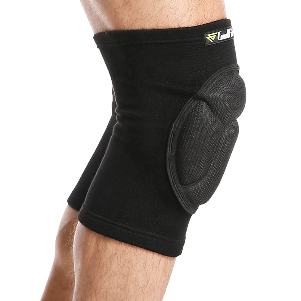 1Pair Sports Anti-collision Sponge Knee Pads Protective Thicken Knee Brace for Goalkeeper, Kneeling Dance, Rock Climbing, Rugby