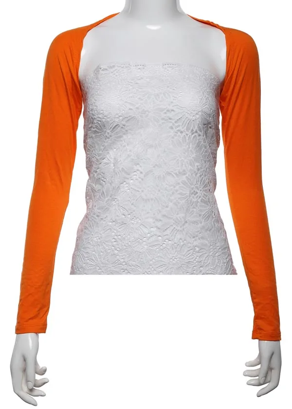12PCS Stylish Women Hijab Muslim Armer Sleeves Cover Shrug Bolero Hayaa Armer Warmer Oversleeves Stretch 20 Colors Random Color