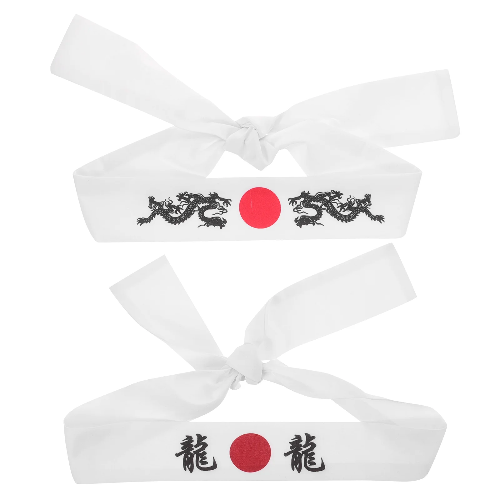 2pcs Japanese Style Hairband Samurai Headband Karate Training Headband Cheering Headband