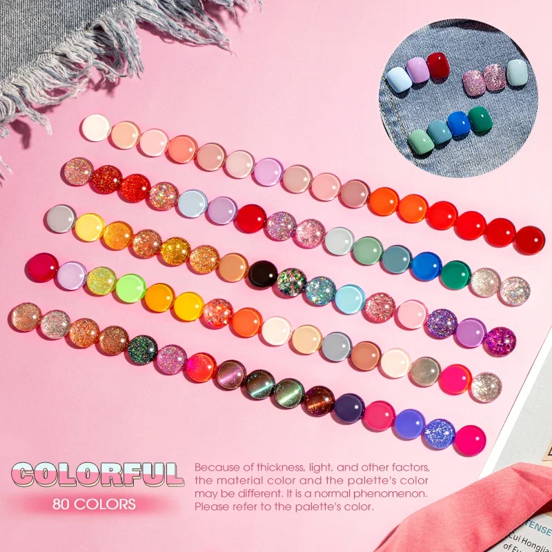 ROSALIND 5ml Pure&Shiny Nail Gel Polish Hybrid Varnish Semi Permanent Nail Art Gel Varnishes 100+ Colors Choice 2