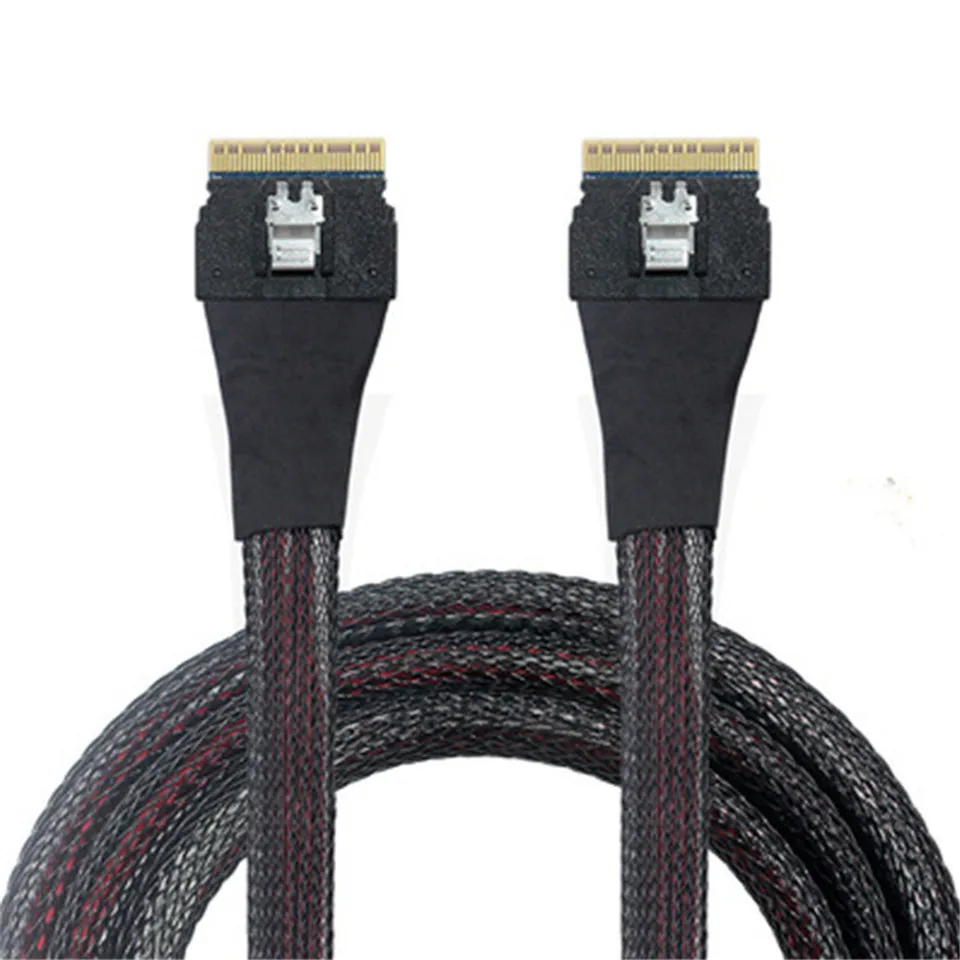 Slim Sas para Pci-e Slimline Host Cabo Sff8654 8i Sas 4.0 Sff9654 74pin - Imagem 4