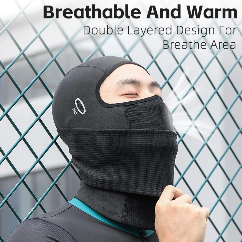WEST BIKING Warm Cycling Headgear Winter Windproof Full Face Mask High Elastic Breathable Balaclava Hat Men Women Cycling Cap 2